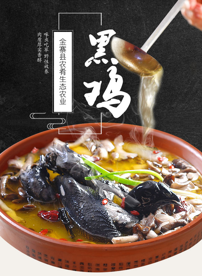 五黑雞-雞湯